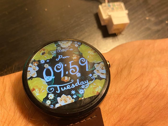 Final result with Fiore watch face